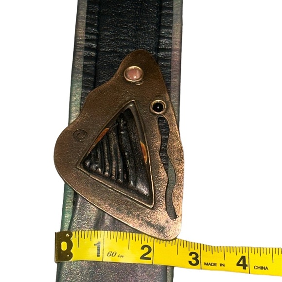 NINA GELARDI Vintage 80s Women’s Artisan Belt - Picture 6 of 7